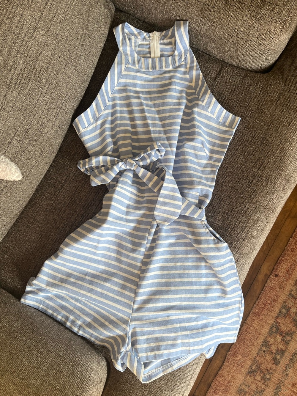 Striped romper